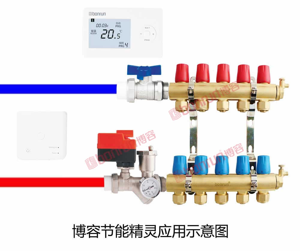 博容地暖節能精靈應用示意圖